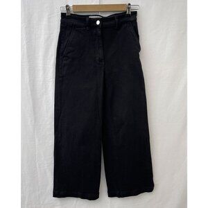 Everlane High-Waist Straight Baggy Wide-Leg  Jeans Stretch Black‎ Denim Women 2